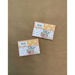 Outlet Gutscheinkarten Verpackung zum Geburtstag oder zum Schulanfang, „Bücherwurm“, Geldgeschenk, Grußkarten Handarbeit Geschenkverpackungen