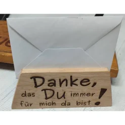 Gutscheine|Partyholz TSW Gutscheinständer aus Eiche Vollholz