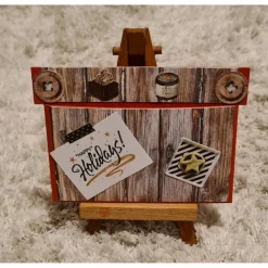 Discount Gutscheinverpackung " Happy Holidays " Knöpfe , Sterne Geschenkverpackungen