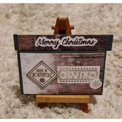 Best Gutscheinverpackung " Merry Christmas " Santas Air Mail , Northpole Geschenkverpackungen