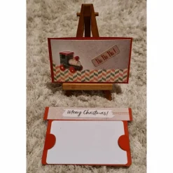 Geschenkverpackungen|Teufelinchens_Ideen_Shop Gutscheinverpackung " Merry Christmas " kleiner Holzzug , HOHOHO!