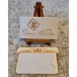 Sale Gutscheinverpackung - Weihnachten - Geschenk  - Braun/Beige Geschenkverpackungen
