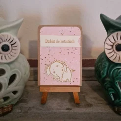Best Gutscheinverpackungen - Geburt - süße Elefanten - 3er Set Geschenkverpackungen