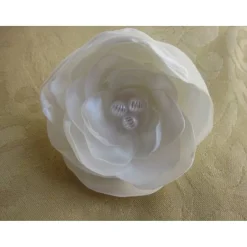Best Haarblume Brosche Haarklammer Brautschmuck Weiß 