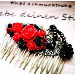 Best Haarkamm im Vintage-Stil, bronzefarben, Gothic-Romantik , Antik-Stil Brautschmuck