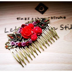 New Haarkamm im Vintage-Stil, bronzefarben, Gothic-Romantik , Antik-Stil Brautschmuck