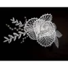 Discount Haarschmuck weiß Haarreif Hochzeit geklöppelt Handarbeit Brautschmuck Brautschmuck