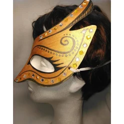 Masken|DittesDIESundDAS Halbmaske, Phantasievogel, Vogel, handbemalt, Tiermaske, Pappmache