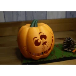 Outlet Halloween Kürbis Laterne mit Gesicht Deko Halloween