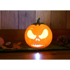 Outlet Halloween Kürbis Laterne mit Gesicht Deko Halloween