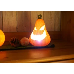 Outlet Halloween Kürbis Laterne mit Gesicht Deko Halloween