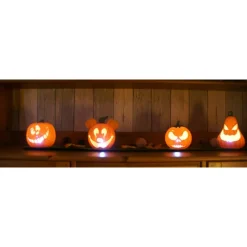 Outlet Halloween Kürbis Laterne mit Gesicht Deko Halloween