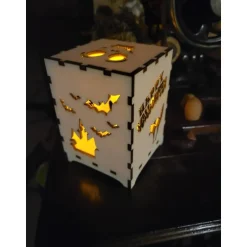 Deko Halloween|AlexandrasKreativwerkstatt Halloween Windlicht, Halloween Lampe, Laterne Halloween Boxen, Spinne, Kürbis, Hexe