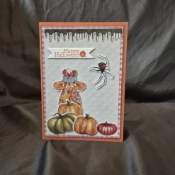 Hot Halloweenkarte / Clownsmotiv / Spinnenmotiv / Happy Halloween Spruch / Kürbisgrußkarten / Halloweenkarte Clown Einladungskarten