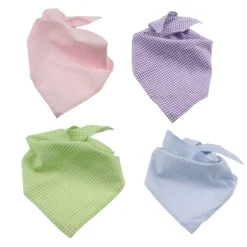 Halstuch kariert für Männer und Frauen / Vichykaro grün blau lila rosa Tuch - Trachtentuch - Accessoires Oktoberfest Accessoires
