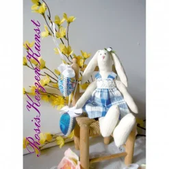 Sale Handgearbeiteter allerliebster Osterhase im Tilda-Stil * FRAU HASE * oder * HERR HASE * Osterdeko