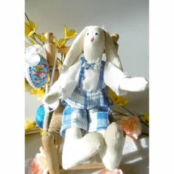 Sale Handgearbeiteter allerliebster Osterhase im Tilda-Stil * FRAU HASE * oder * HERR HASE * Osterdeko