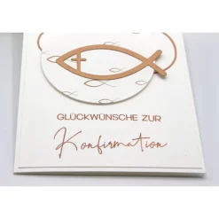 Outlet Handgefertigte Glückwunschkarte zur Konfirmation – Konfirmationskarte Glückwunschkarten