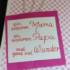 Sale Handgefertigte Grußkarte zur Geburt Glückwunschkarten