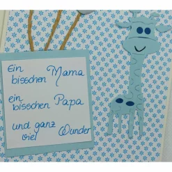 Sale Handgefertigte Grußkarte zur Geburt Glückwunschkarten