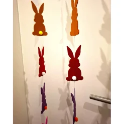 Best Handgefertigte Oster Hasen aus Filz /Girlande aus Filz/ Bunte Deko Oster Osterdeko