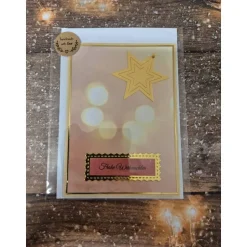 Weihnachtskarten|ShopKunterbunt24 Handgefertigte Weihnachtskarte Lichterglanz - inkl. Einlegeblatt & Umschlag