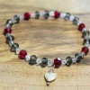 Trachtenschmuck|Frau Bü's schmucke Teile Handgefertigtes Dirndl-Armband aus Kristallperlen