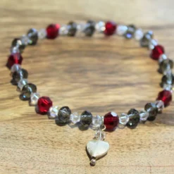 Trachtenschmuck|Frau Bü's schmucke Teile Handgefertigtes Dirndl-Armband aus Kristallperlen