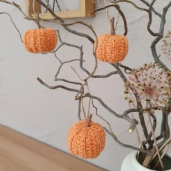 Discount Handgehäkelter Mini-Kürbis – Herbstdeko zum Aufhängen & Verschenken, 5x3 cm Herbst