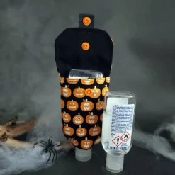 Best Handgel- / Desinfektionsmittel-Tasche | Kürbisse - Handmadetasche Accessoire für Halloween Accessoires