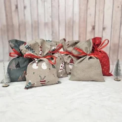 Sale Handgemachte Adventskalendersäckchen aus Stoff – Adventskalender zum Befüllen Adventskalender