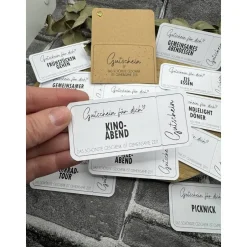 Discount Handgemachte Gutscheine I Geschenk I Handmade I Gutscheine I Gemeinsame Zeit Gutscheine