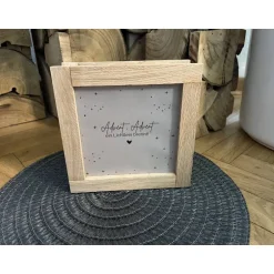 Kerzen & Beleuchtung|Frau Yakusas KreativChaos Handgemachte Lichtbox aus Eichenholz / Klötzchen Leuchtrahmen Weihnachtsdeko & Geschenkidee Advent Christmas
