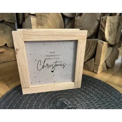 Kerzen & Beleuchtung|Frau Yakusas KreativChaos Handgemachte Lichtbox aus Eichenholz / Klötzchen Leuchtrahmen Weihnachtsdeko & Geschenkidee Advent Christmas