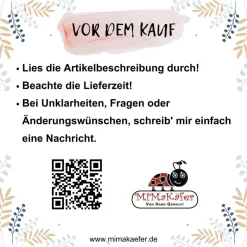 Adventskalender|MiMaKäfer Handgenähter Adventskalender zum Befüllen mit 24 Stoffsäckchen | Advent | Weihnachten
