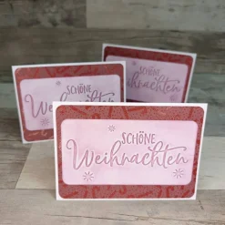 Weihnachtskarten|Peggys Kreativecke handgeprägte Weihnachtskarten