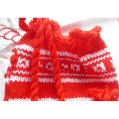 Discount Handgestrickter Nikolausstiefel,Weihnachtsstiefel,Weihnachtsstrumpf.Geschenkstrumpf, Nikolausstiefel