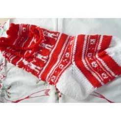 Discount Handgestrickter Nikolausstiefel,Weihnachtsstiefel,Weihnachtsstrumpf.Geschenkstrumpf, Nikolausstiefel