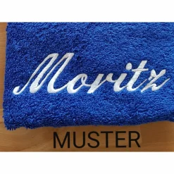 Geschenke Für Männer|Stickereimonikaklauck Handtuch, anthrazit, 50 x 100, mit Feuerwehrauto und nach Wunsch mit Namen