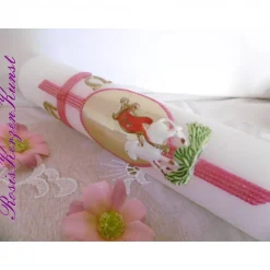 Best Handverzierte OSTERKERZE oder OSTERNACHTSKERZE mit KREUZ u. weiteren CHRISTLICHEN SYMBOLEN Osterkerzen