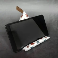 Weihnachtsgeschenke|Raeuberkind Handykissen / Sitzsack METALLIC STERNANIS  - Smartphonestütze, Handyhalterung, Kirschkernfüllung | RÄUBERKIND
