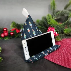 Best Handykissen / Sitzsack NUSSKNACKER  - Smartphonestütze, Tabletkissen, Kirschkernfüllung | RÄUBERKIND Weihnachtsgeschenke