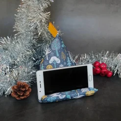 Clearance Handykissen / Sitzsack WINTERWALD  - Smartphonestütze Weihnachten, Handyhalterung, Kirschkernfüllung | RÄUBERKIND Weihnachtsgeschenke