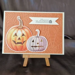 New Happy Halloween - Kürbise - Spinnennetz - Einladung Einladungskarten