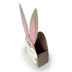 Osterkörbchen|Die Bunte Pforte Hase Mini-Osternest, kleine Geschenkbox als Mini-Osterkörbchen oder Mitbringsel zum Osterfest