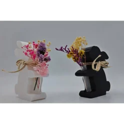 Best Hase Reagenzglas, Kunstblumen, 3D Druck, Glück Dekoration, Valentinstag Geschenk, Hochzeit Tischdeko,Romantische Vasen, Osterdeko
