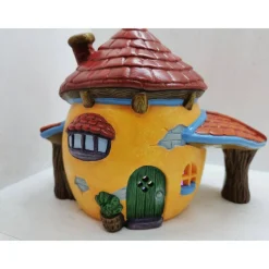 Best Hasen Haus aus Keramik zum Beleuchten Osterhasen