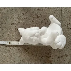 Osterhasen|Mal- und Bastelwerkstatt Hasenmädchen ca.18x13cm - Rohling oder Handbemalte wetterfeste Gießkeramik - Unikat