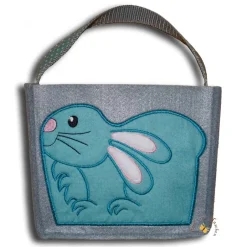 Best Hasentasche Besticktes Osterkörbchen Ostertasche Osternest Filztasche Kinder Stofftasche Utensilo Geschenktasche Osterkörbchen