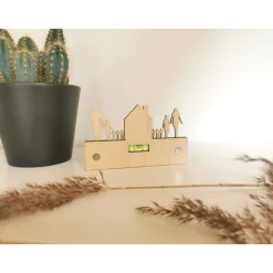 Discount Haussegen als Magnet | Wasserwaage aus Holz | Kühlschrankmagnet | Richtfest | Hochzeitsgeschenk | Einzugsgeschenk Hochzeitsgeschenke